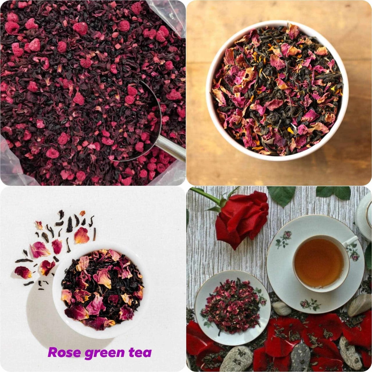 Organic Rose Green Tea